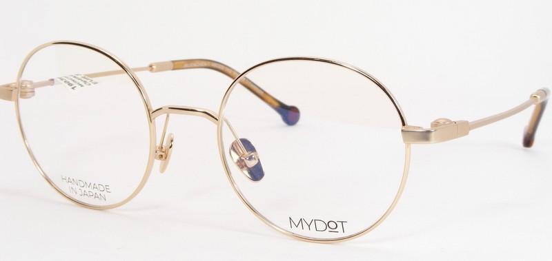 MyDot MUENCHEN-1 Gold UNIQUE PURE TITANIUM EYEGLASSES GLASSES 48-20-142mm Japan