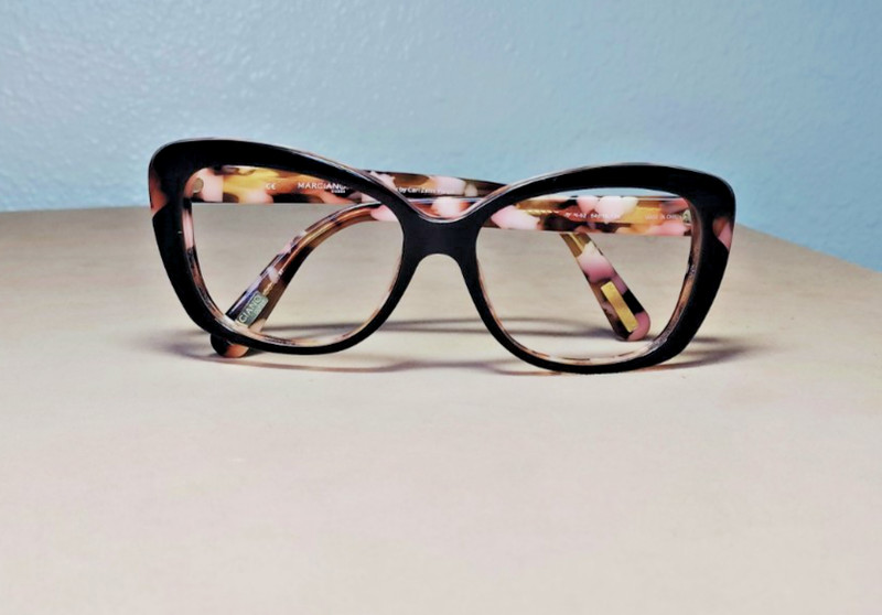 Guess Marciano Eyeglasses Frames Only Cat Eye Brown Pink Tortoise 54-15-130