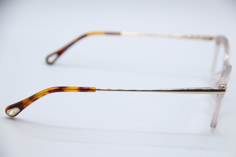 NEW CHLOE CH0059O 003 PINK GOLD HAVANA AUTHENTIC EYEGLASSES 48-17 gallery