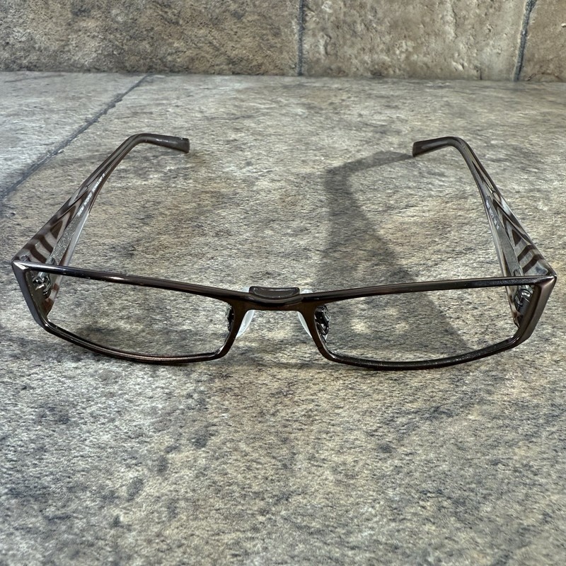 Takumi T9627 Eyeglasses Frame Only Brown Rectangle Flex Hinges 52-17-135-25mm gallery