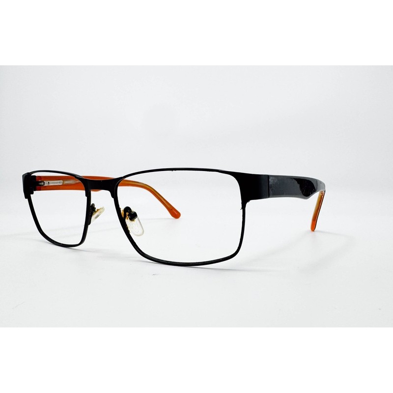 Link Occhiali Eyeglasses Mens Black Orange Link 1158 56-16-140