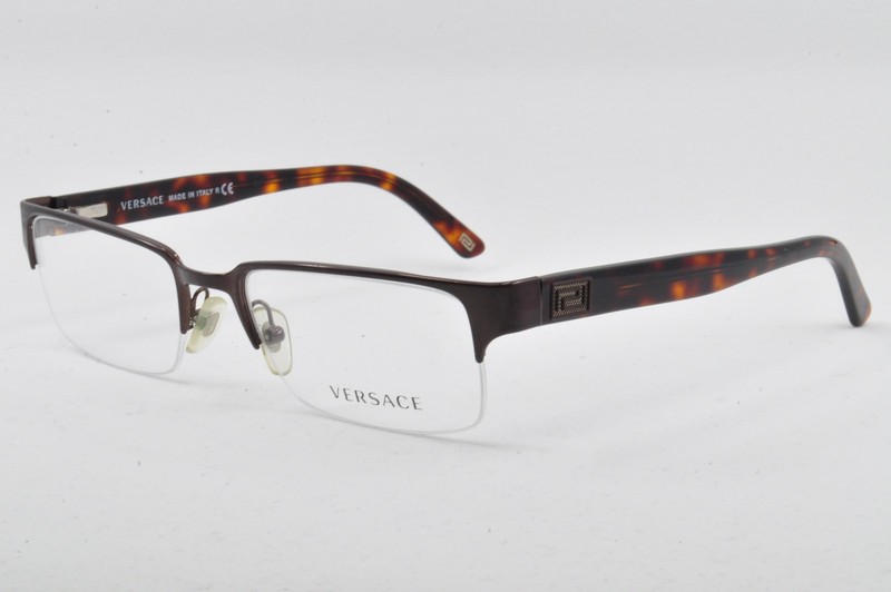 Versace Eyeglasses VE1184 1269 Brushed Brown, Size 53-18-140