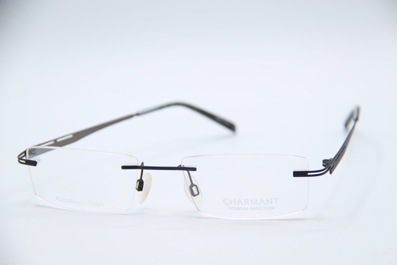NEW CHARMANT CH 11904 BK BLACK GUNMETAL AUTHENTIC FRAMES EYEGLASSES 53-19