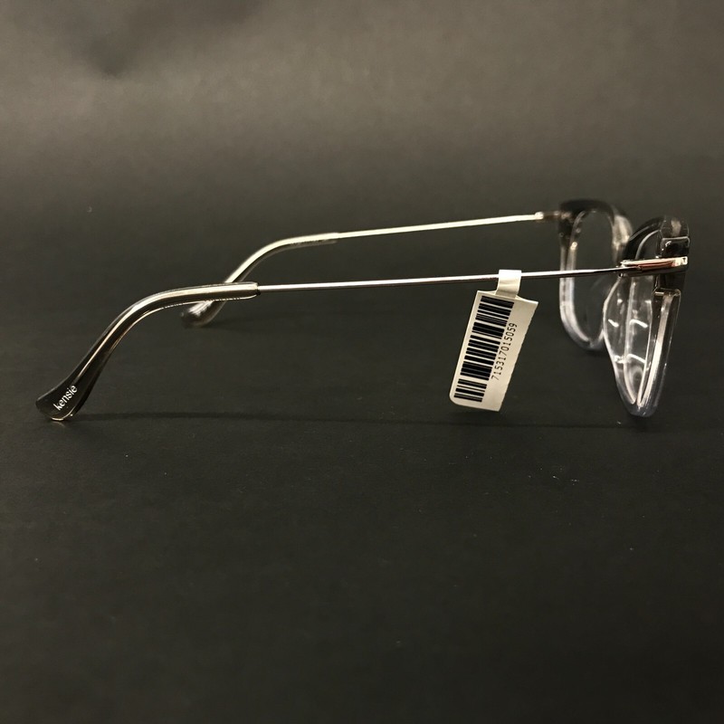 Kensie Eyeglasses Frames CHERISH GR Gray Clear Silver Square Full Rim 51-17-135 gallery