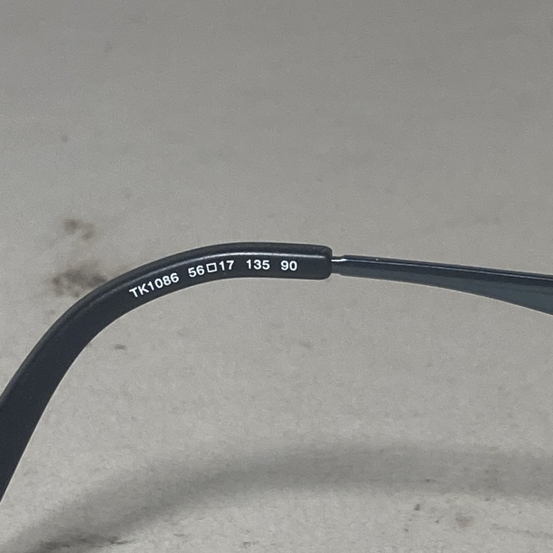 TAKUMI TURBOFLEX Eyeglass Frames TK1086 Black / Teal 56-17-135 Metal gallery