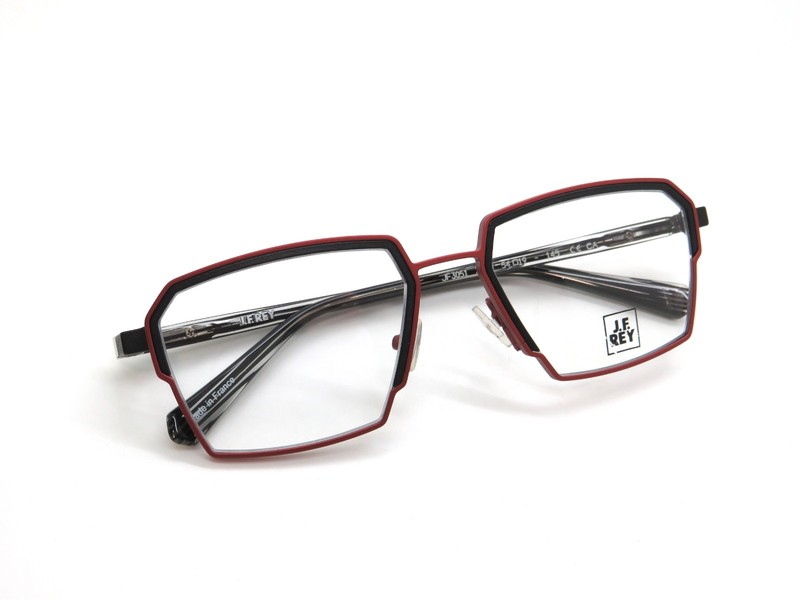 J.F. REY JF3051 3800 Red/Black 54mm Authentic Eyeglasses