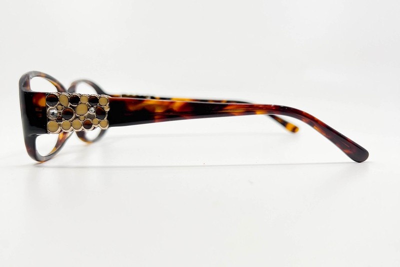 Daisy Fuentes Sol 106P 024 Eyeglasses Frame Tort Gems Flex 55-16-135 gallery