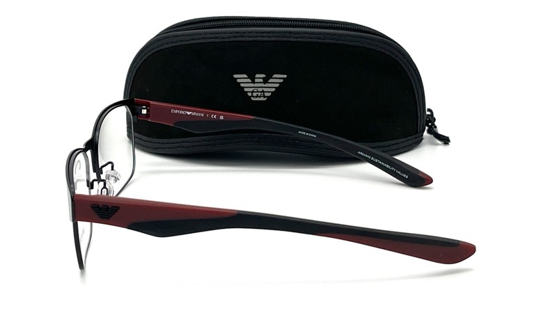 EMPORIO ARMANI EA1141 3001 Matte Black / Demo Lens 56mm Eyeglasses gallery