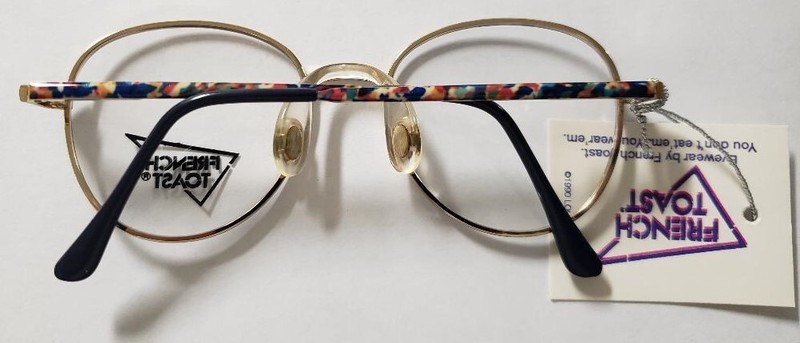 Vintage FRENCH TOAST Eyeglasses 396 F46 Multi Color Spring Hinges Uni-fit Bridge gallery
