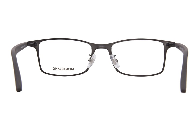 Mont Blanc MB0361O 003 Eyeglasses Men's Gunmetal Full Rim Rectangle Shape 54mm gallery