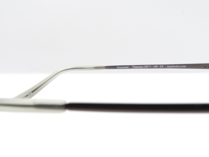 CRUZ I-129 TITANIUM-100 OVAL FULL RIM EYEGLASS FRAMES GRAY 53-17-140 NEW* gallery