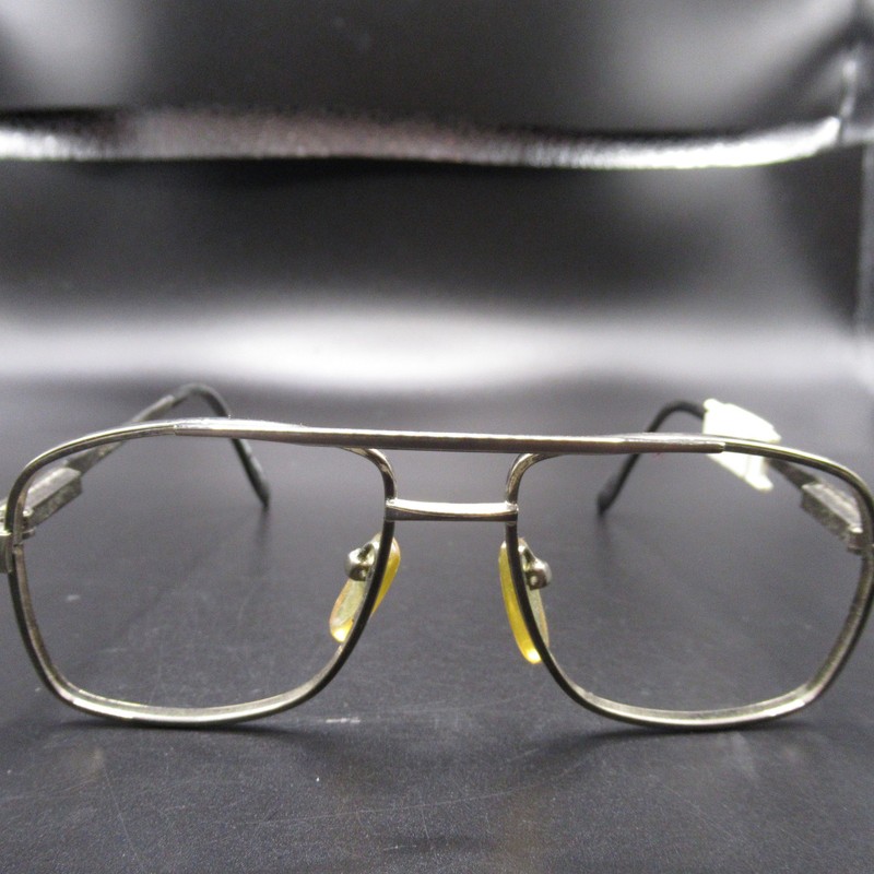 Special Collection Silver Metal Aviator Eyeglass Frames 48-20 Korea No Lenses
