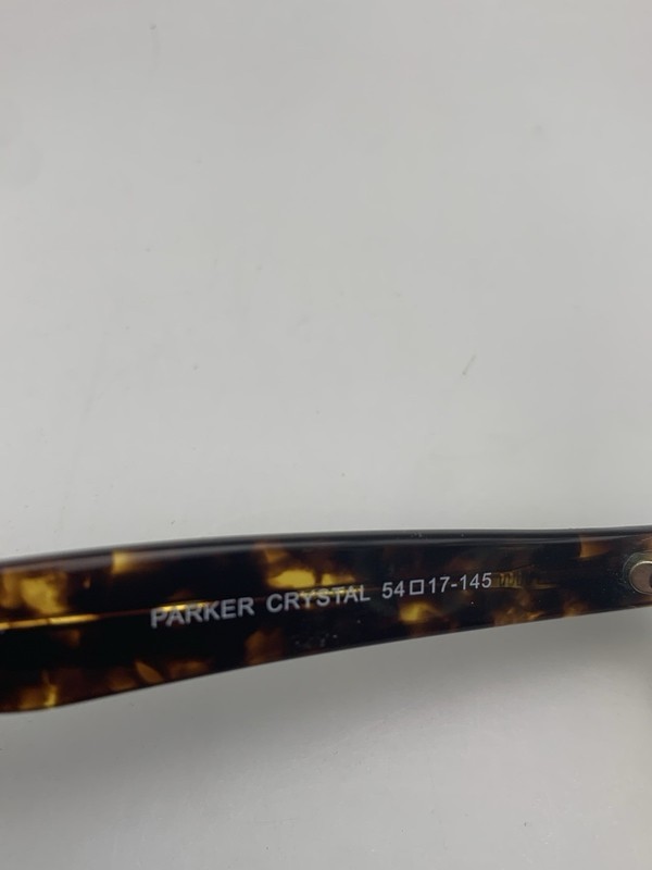 Eight to Eighty Eyeglasses Parker 54-17-145 Crystal Brown Tortoise Square Frame gallery