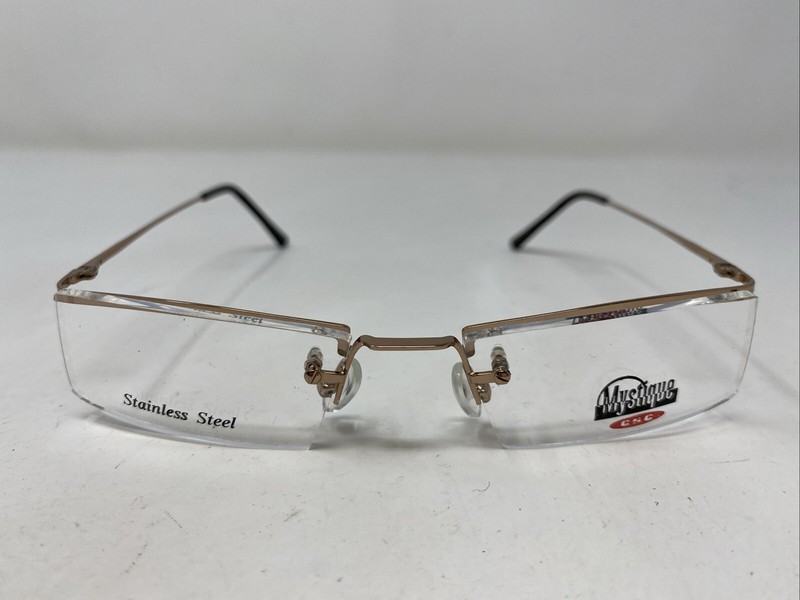 CSC MYSTIQUE 3006 NATURAL 51-18-140 LIGHT BROWN Half Rim Eyeglasses Frame A263