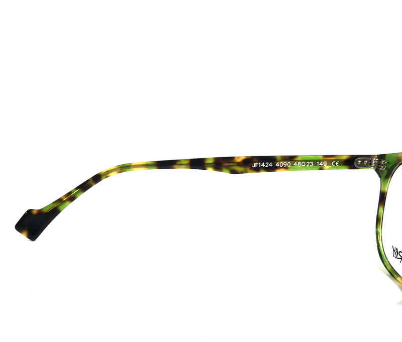 J.F. Rey Eyeglasses Frames JF1424 4090 Demi Green Tortoise Square 48-23-149 gallery