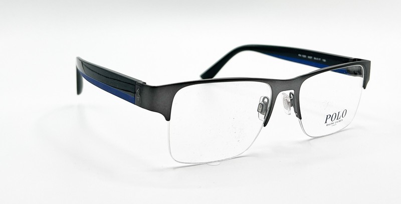 NEW POLO RALPH LAUREN PH 1220 9307 SEMISHINY DARK GUNMETAL EYEGLASSES 54-17 gallery