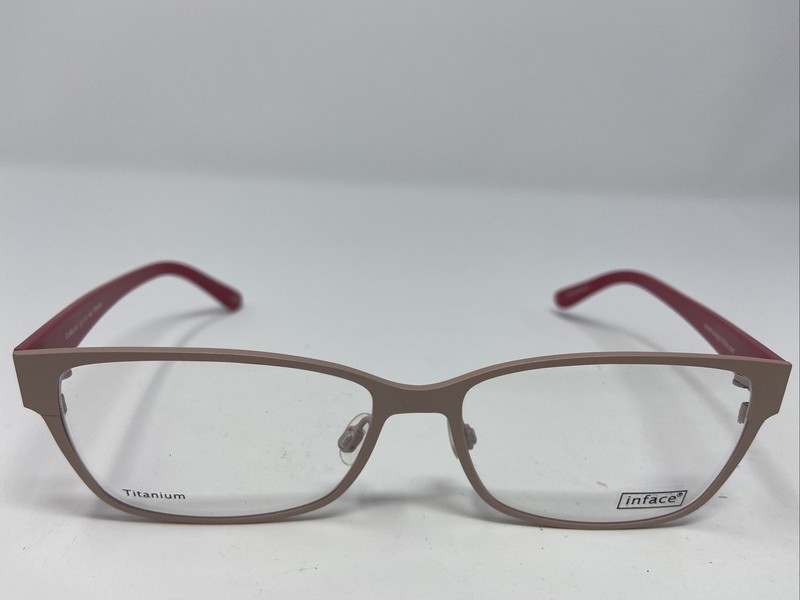 INFACE EYEGLASSES FRAME IF1184-112 53-15-140 ROSE/PINK FULL RIM V423