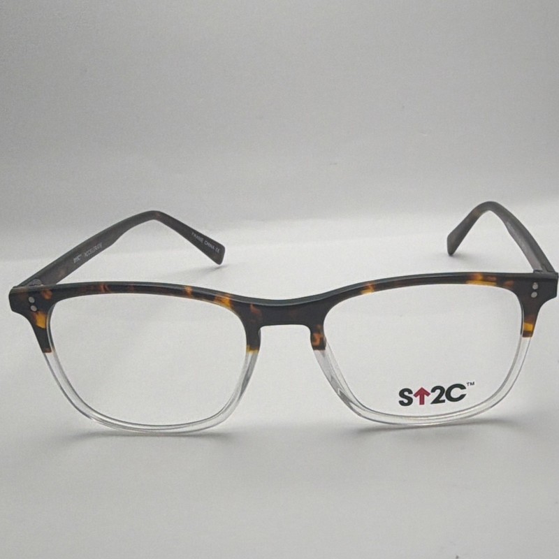 S↑2C ACCELERATE 51/18 145 Tortoise/Clear Plastic Full Rim Eye Frames 5059
