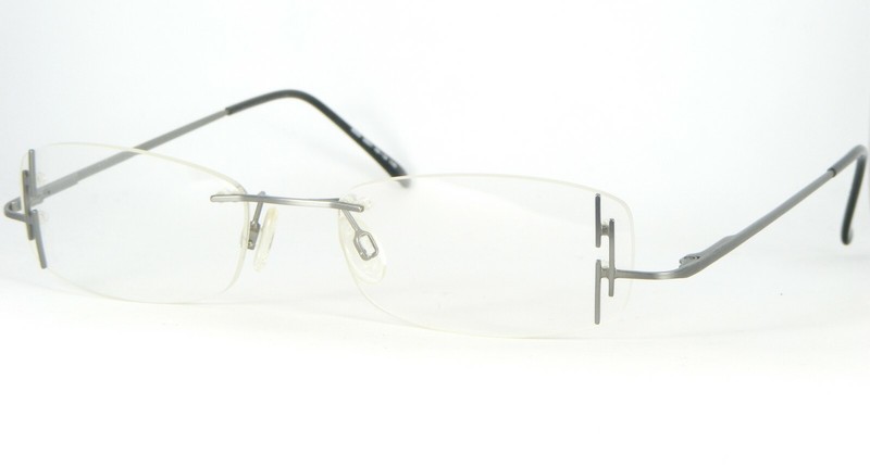 Art Design Mod 8000 Col 2501 GREY /SILVER EYEGLASSES GLASSES RIMLESS 48-19-140mm