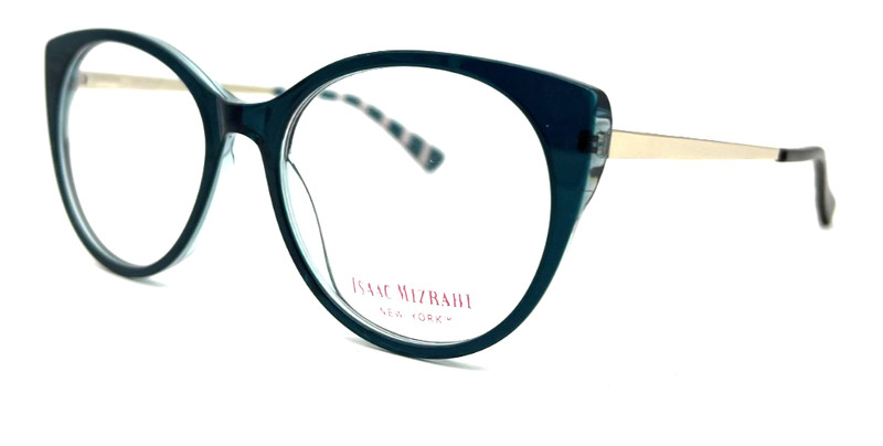 NEW ISAAC MIZRAHI IM30060 TL TEAL AUTHENTIC EYEGLASSES 52-17-135