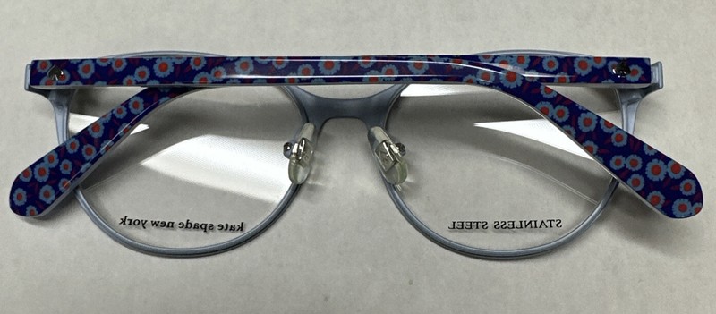 NEW Girls KATE SPADE CARPI 0PJP BLUE 46-15-125 Stainless Steel Eyeglasses Frames gallery
