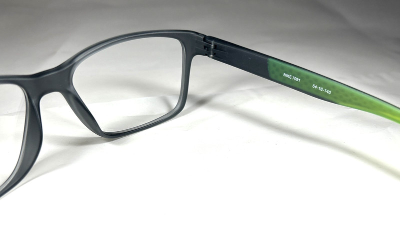 NIKE 7091 Live Free Eyeglasses Frame, Matte Grey Green, Size: 54-16-140 gallery