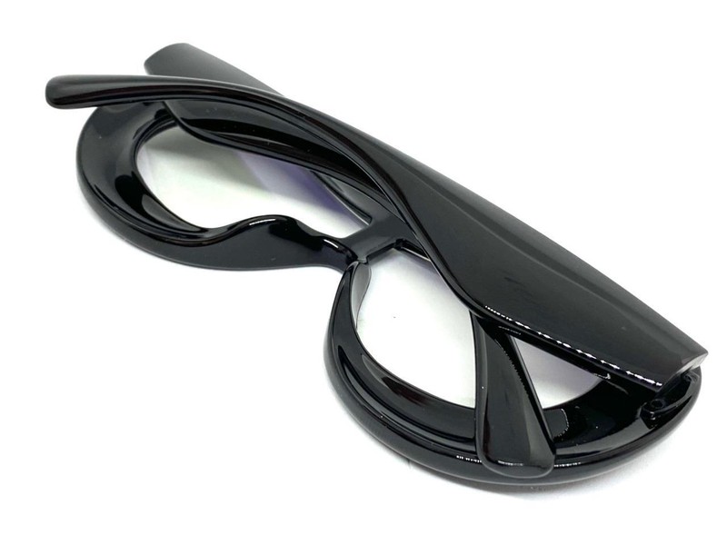 Exaggerated Classic Retro Modern Clear Lens EYE GLASSES Funky Thick Black Frame gallery