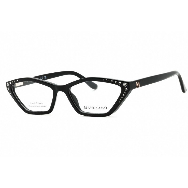 Guess By Marciano Women’s Eyeglasses Shiny Black Geometric Full Rim GM50002 001