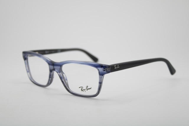 NEW RAY-BAN JUNIOR RB 1536 3730 BLUE GREY HORN AUTHENTIC EYEGLASSES 48-16
