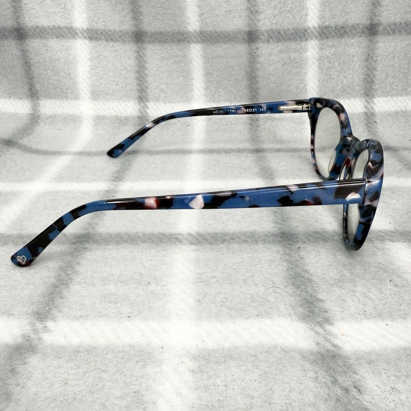 Hard Candy Eyeglasses Round HC26 TTBLU Blue Black Pink Tortoise 48-21 140 gallery