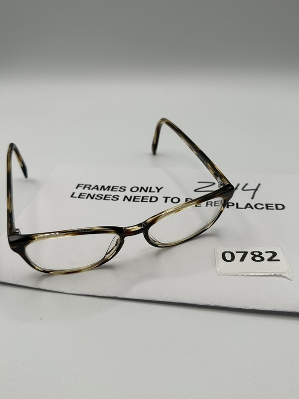 Warby Parker Clemens M 256 Eyeglasses **FRAME ONLY** Brown Mix 54-16-142