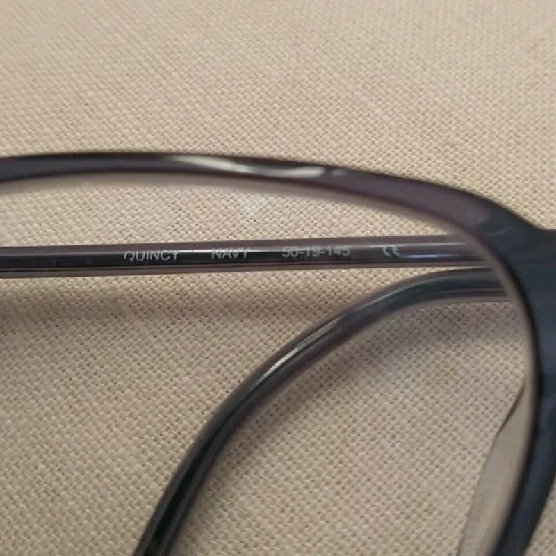 MODO Eyeglasses Frames Full Rim Quincy Navy Blue Hand Made in Brooklyn 50-19-145 gallery
