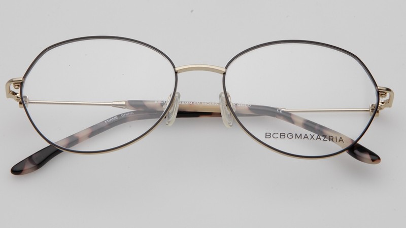 NEW BCBGMAXAZRIA MOIRA Black Gold EYEGLASSES FRAME 54-16-135mm B44mm gallery
