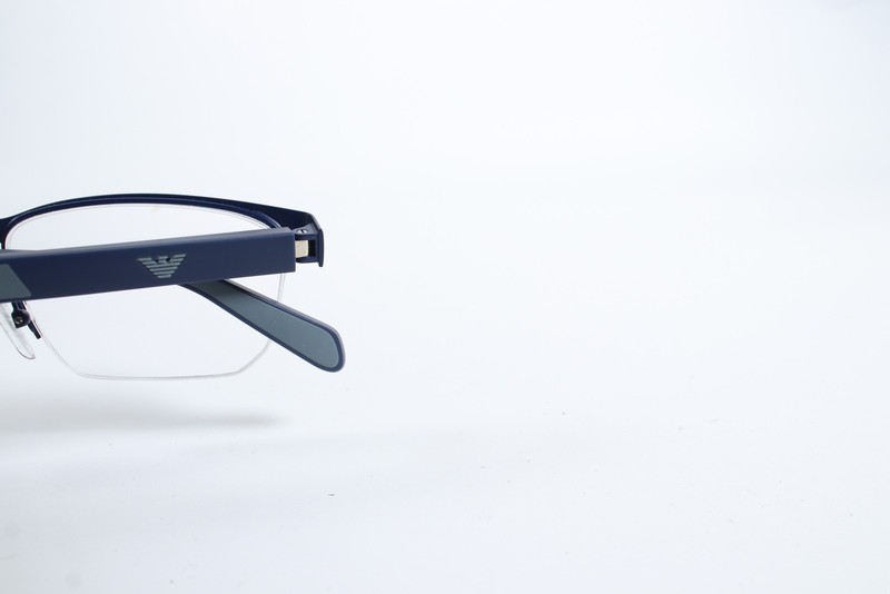 Emporio Armani EA 1162 Mens Blue 3050 Semi-Rimless Metal Glasses Eyeglasses F... gallery