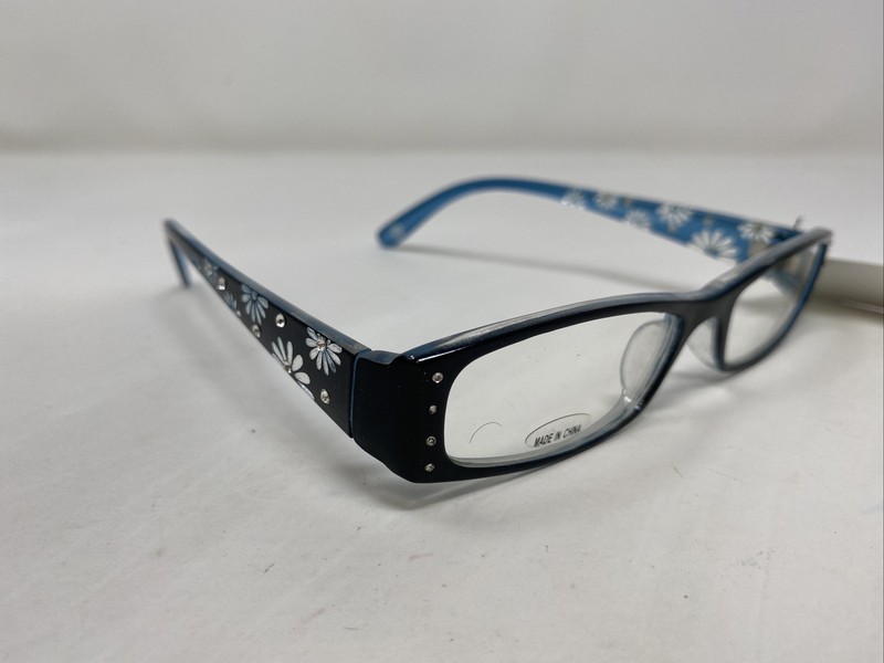 Kiki Boutique K2017 C2 51-16-135 Black/Blue Full Rim Eyeglasses Frame M448 gallery