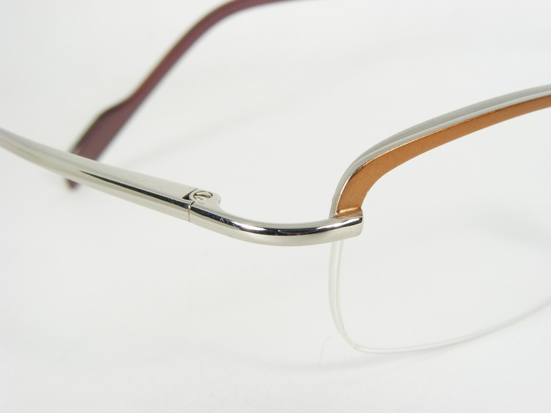AXEL S. AX-6620 20 TAWNY BROWN / SILVER EYEGLASSES GLASSES 46-22-135mm Germany gallery