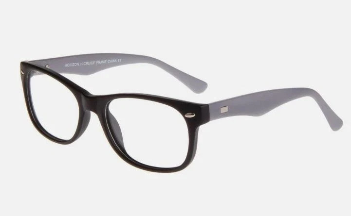 Horizon Eyewear Matte Black & Grey CRUISE Eyeglasses 52/18/140
