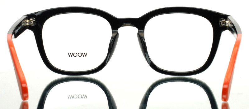 WOOW No Brainer 2 100 Black Womens Square Full Rim Eyeglasses 49-21-145 B:41 gallery