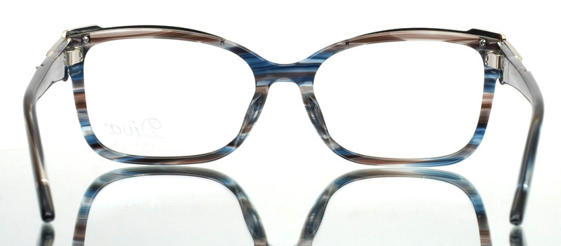 DIVA 5571 C.704 Blue Brown Womens Rectangle Eyeglasses 55-17-140 B:37 A gallery