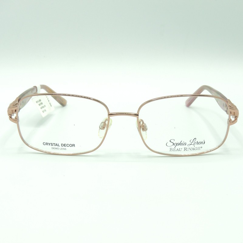 Sophia Loren BR81 Natural 003 Eyeglass Frame 56 17 135 gallery