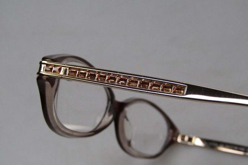 Vintage JUDITH LEIBER JL 1572A 06 Amber Crystal Embellished Eyeglasses Frame gallery