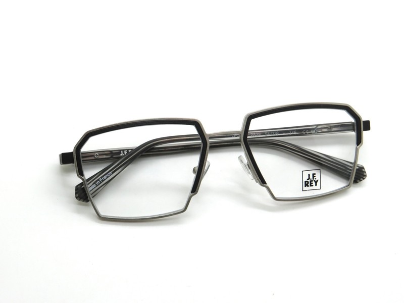 J.F. REY JF3051 2829 Matte Silver/Black 54mm Authentic Eyeglasses