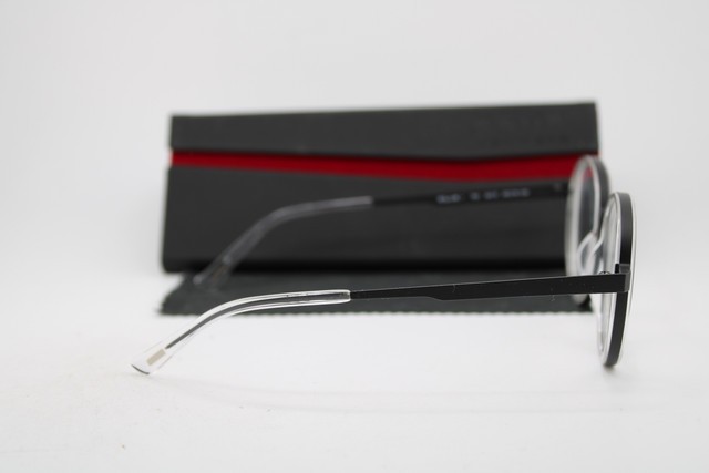NEW KLIIK DENMARK 761 S413 BLACK CLEAR GUNMETAL AUTHENTIC EYEGLASSES 48-18 gallery