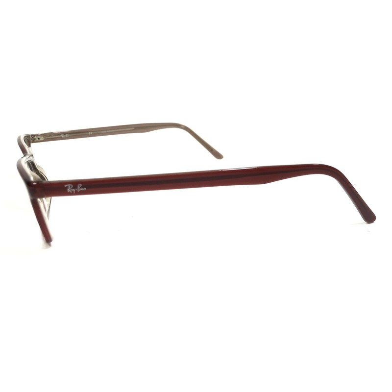 Ray-Ban Eyeglasses Frames RB5027 2079 Gray Burgundy Red Rectangular 50-17-140 gallery