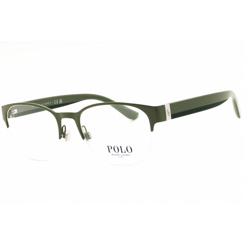 Polo Ralph Lauren Men’s Eyeglasses Shiny Green Metal Half Rim Frame 0PH1238 9483