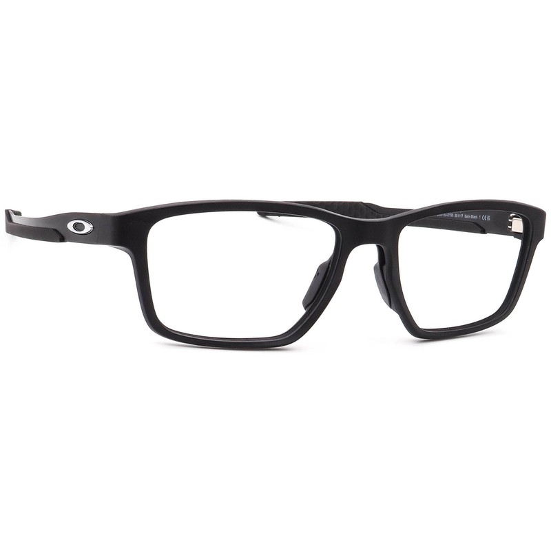 Oakley Men’s Eyeglasses OX8153-0155 Metalink Satin Black Square Frame 55[]17 136