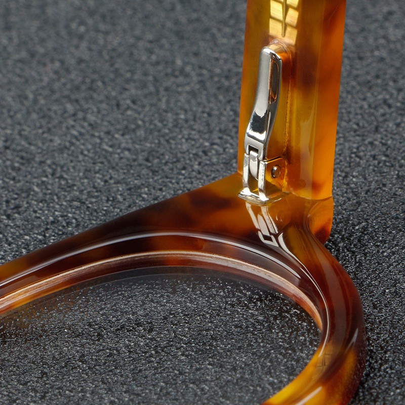 Retro Men Round Glasses Full Rim Leopard Women Eyeglass Frames 43 27-145mm gallery