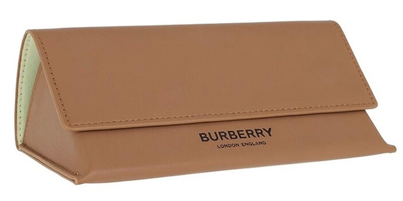 Burberry Men's Black Semi-Rimless Rectangle Eyeglasses - BE1282-1001-55 - Italy gallery