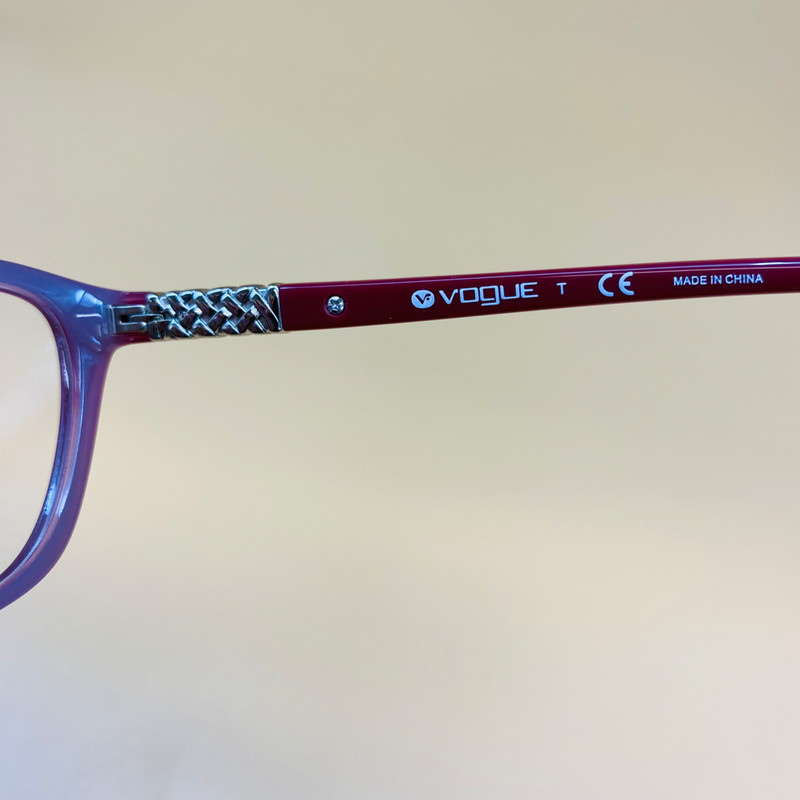 VOGUE EYEWEAR VO5139B 2537 52 Cateye Plastic Red Clear WOMEN EYEGLASSES gallery