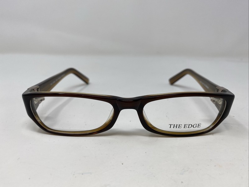 The Edge Eyewear TE61 BROWN 52-17-130 Plastic Full Rim Eyeglasses Frame FK29